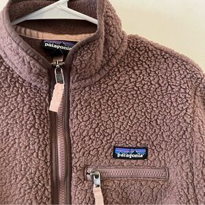 Patagonia | mauve fleece quarter zip jacket sweater